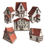 Mini Casinhas Mdf Pintura Decoração Arvore De Natal Pintadas