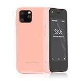 Mini Celular Smartphone 3G Pequeno Desbloqueado GPS WiFi 1 GB De RAM 8 GB ROM Quad Core Aplicativo De Suporte Para Celular Android De 2 5 Pol Sakura Rosa 