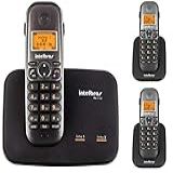 Mini Central Telefonica Sem Fio Fixo 2 Linhas Bina 2 Ramal