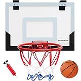 Mini Cesta De Basquete Interna Para Crianças Aro De Basquete Acima Da Porta Para Adolescentes E Adultos Mini Conjunto De Argolas à Prova De Estilhaçamento Com Bola E Bomba Para Quarto Escritórios E
