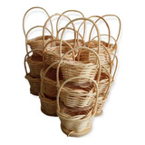Mini Cestinha Cesta Cipó Lembrancinha C 3 Unidades