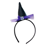 Mini Chapéu De Bruxa Com Tiara Adereço Fantasia