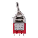 Mini Chave Toggle Switch Split Dpdt
