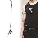 Mini Chaveiro De Máquina De Tatuagem Colar Com Pingente De Tatuagem Moderno