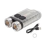 Mini Chaveiro Lanterna 900 Lúmens Alto Chaveiro EDC Lanterna Pequena Recarregável Por USB Lanterna Magnética De LED Portátil Luzes Externas Para Manutenção De Acampamento E Caminhadas Branco 