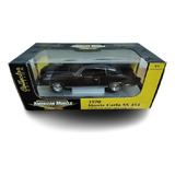 Mini Chevrolet Chevy Monte Carlo Ss 454 1970 Ertl 1:18 Black