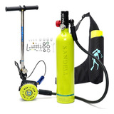 Mini Cilindro Tanque Mergulho 1 Litro Scuba Oxigenio Dedepu
