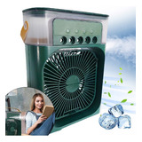 Mini Climatizador D Ar Com Reservatório Para Água E Gelo Top Cor Verde 110v 220v