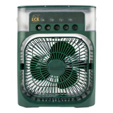 Mini Climatizador De Ar Com Reservatorio Para Agua E Gelo Cor Verde escuro 110v 220v