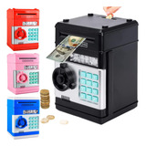 Mini Cofrinho Cofre Senha Inteligente Puxa Notas Automático