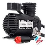 Mini Compressor De Ar 12v Com 300 Psi Automotivo Para Pneu De Carro Moto Bicicleta E Bola Futebol Balões