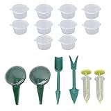 Mini Conjunto De Dispensador De Sementes De Semeadura Plantadeira De Sementes Portátil Plantadeira Manual Com Semeadora De 5 Engrenagens E Caixa De Armazenamento De Sementes