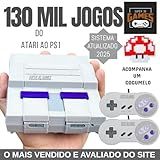 Mini Console Retro Super Nintendo Com 130 Mil Jogos 2 Controles Super 3D Games