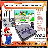 Mini Console Retro Super Nintendo Com 40 Mil Jogos 2 Controles SNES Video Game Retro Premium