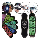 Mini Controle Com Teclado Air Mouse Para Smart Tv Ou Pc