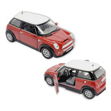 Mini Cooper S Miniatura Escala 1 28 Metal E Fricção Kinsmart