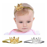 Mini Coroa Infantil Menina Bebe Festa Aniversário Dourada