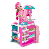 Mini Cozinha Brinquedo Interativo Fogão Geladeira Pia 23 Pçs