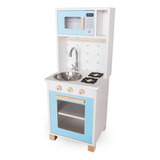Mini Cozinha Infantil Com Pia Fogão E Micro ondas Em Mdf
