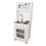 Mini Cozinha Infantil Compacta Mdf Cinza Frete Gratis