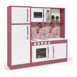 Mini Cozinha Infantil Moderna Completa Com Refrigerador Mdf