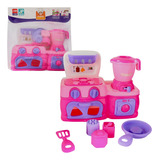 Mini Cozinha Rosa Fogao