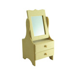 Mini Criado Mudo Joia Biju 2 Gaveta E Espelho 14x14 5x30 Mdf