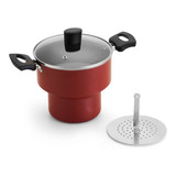 Mini Cuscuzeira Antiaderente Com Tampa De Vidro N 14