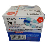 Mini disco Marca Tdk 80 Minutos Lacrado Pack C 10