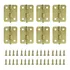 Mini Dobradiça Para Mdf Artesanato 10un Tam M 2,4cm X 1,8cm 