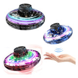 Mini Drone Disco Spinner Voa E Volta C Led Usb Recarregável
