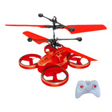 Mini Drone Infantil Infravermelho Recarregável Sensor Cores Cor Vermelho