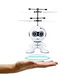 Mini Drone Voador - Robô Helicóptero Voador Infravermelho Brinquedo Luzes LED Recarregavél