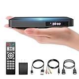 Mini DVD Player HDMI Miuscall C DVD Player For TV Included HDMI RCA Cord All Region Compact DVD Player Breakpoint Memory Support USB Built In PAL NTSC Small DVD Player For TV With Remote Control