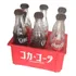 Mini Engradado Coca Cola Antigo Anos 80 Com 6 Garrafinhas