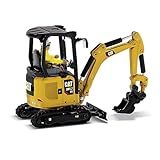 Mini Escavadeira Hidráulica Caterpillar 301 7 CR 1 50 Próxima Geração Com Acessórios Diecast Masters Série High Line
