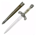 Mini Espada Adaga Medieval Ornamentada C Bainha