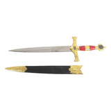 Mini Espada Dourada Com Bainha Rei Davi Medieval Decoração