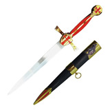 Mini Espada Medieval Cavaleiro Templário Adaga Decorativa