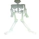 Mini Esqueleto Humano Articulado 80 Cm Halloween Kit 2un