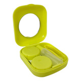 Mini Estojo Porta Lente De Contato Kit Pinça Ventosa Espelho