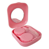 Mini Estojo Porta Lente De Contato Kit Pinça Ventosa Espelho