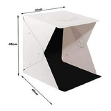 Mini Estúdio Fotográfico 40x40 Cm C 2 Barra 70 Led Portátil
