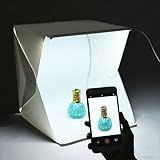 Mini Estúdio Fotográfico De LED Com 6 Fundos Coloridos Capture Imagens Profissionais De Seus Produtos Com Facilidade