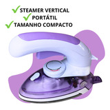 Mini Ferro De Passar A Vapor Steamer Vertical Viagem 110v 220v Roxo