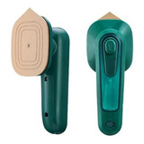Mini Ferro De Passar Roupa Cabe Na Mala Bolsa Viagem Cor Verde 220v