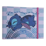 Mini Fichário Argolado Stitch 4078 Dac 80 Folhas