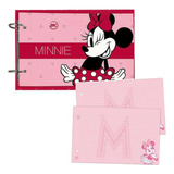 Mini Fichário Caderno Argolado Minnie Com 80 Folhas