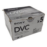 Mini Fita Vhs Sony Dvc Premium Caixa Com 5 Unidades