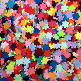 Mini Flor Em Tecido Para Aplique 200 Peças Cores Sortidas